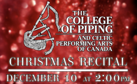 College of Piping Christmas Recital