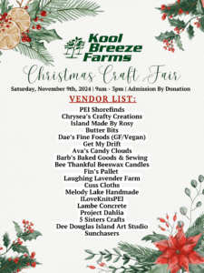 Kool Breeze Christmas Craft Fair Vendor List