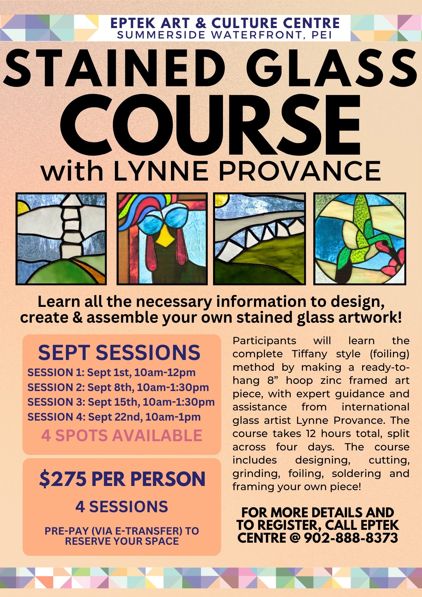 Stained-Glass Course poster