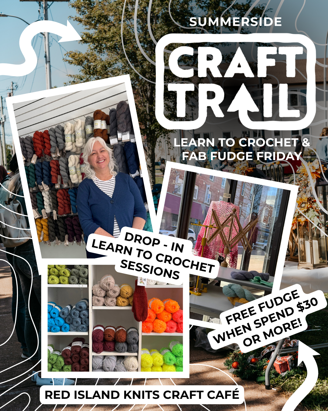 Learn to crochet and fab fudge friday